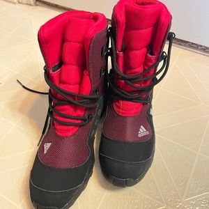 adidas Red and Black Athletic Shoes